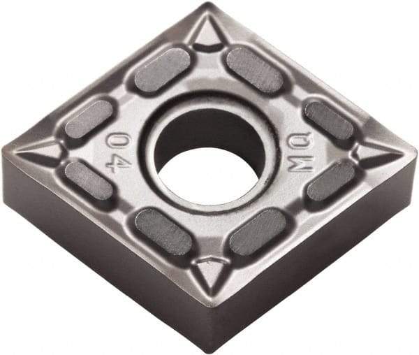 Kyocera - CNMG431 MQ Grade PR015S Carbide Turning Insert - Megacoat Hard Finish, 80° Diamond, 1/2" Inscr Circle, 3/16" Thick, 1/64" Corner Radius - Apex Tool & Supply