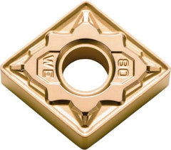 Kyocera - CNMG432 WE Grade CA530 Carbide Turning Insert - TiCN/AI2O3/TiN Finish, 80° Diamond, 1/2" Inscr Circle, 3/16" Thick, 1/32" Corner Radius - Apex Tool & Supply