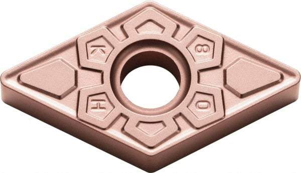 Kyocera - DNMG432 KH Grade CA320 Carbide Turning Insert - TiCN/Al2O3 Finish, 55° Diamond, 1/2" Inscr Circle, 3/16" Thick, 1/32" Corner Radius - Apex Tool & Supply