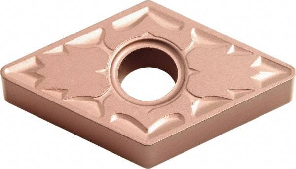 Kyocera - DNMG433 ZS Grade CA310 Carbide Turning Insert - TiCN/Al2O3 Finish, 55° Diamond, 1/2" Inscr Circle, 3/16" Thick, 3/64" Corner Radius - Apex Tool & Supply