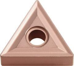 Kyocera - TNMG333 NONE Grade CA310 Carbide Turning Insert - TiCN/Al2O3 Finish, 60° Triangle, 3/8" Inscr Circle, 3/16" Thick, 3/64" Corner Radius - Apex Tool & Supply