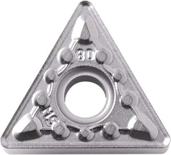 Kyocera - TNMG331 MS Grade PR005S Carbide Turning Insert - Megacoat Hard Finish, 60° Triangle, 3/8" Inscr Circle, 3/16" Thick, 1/64" Corner Radius - Apex Tool & Supply