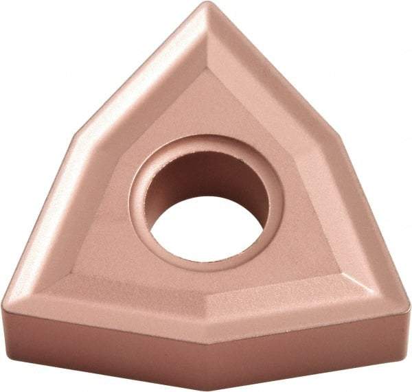 Kyocera - WNMG432 NONE Grade CA320 Carbide Turning Insert - TiCN/Al2O3 Finish, 80° Trigon, 1/2" Inscr Circle, 3/16" Thick, 1/32" Corner Radius - Apex Tool & Supply