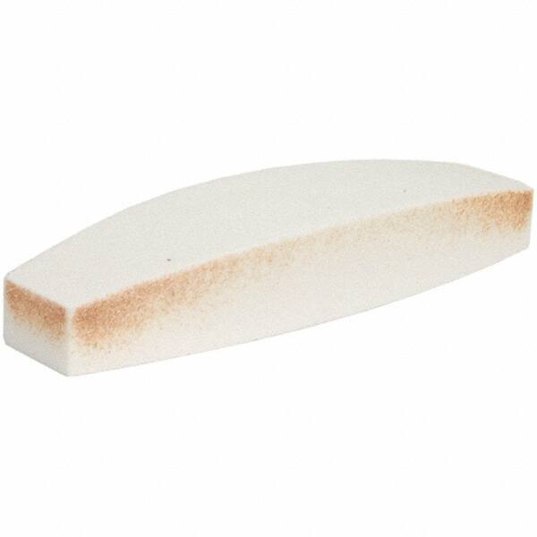 Norton - 9" Long x 2-1/2" Wide x 1-1/2" Thick, Aluminum Oxide Sharpening Stone - Boat Shaped, Medium Grade - Apex Tool & Supply