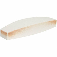 Norton - 9" Long x 2-1/2" Wide x 1-1/2" Thick, Aluminum Oxide Sharpening Stone - Boat Shaped, Medium Grade - Apex Tool & Supply