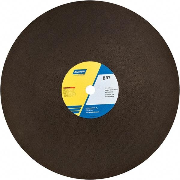 Norton - 20" Aluminum Oxide Cutoff Wheel - 5/32" Thick, 1" Arbor - Apex Tool & Supply