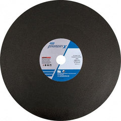 Norton - 24" Zirconia Alumina Cutoff Wheel - 7/32" Thick, 1-3/4" Arbor - Apex Tool & Supply