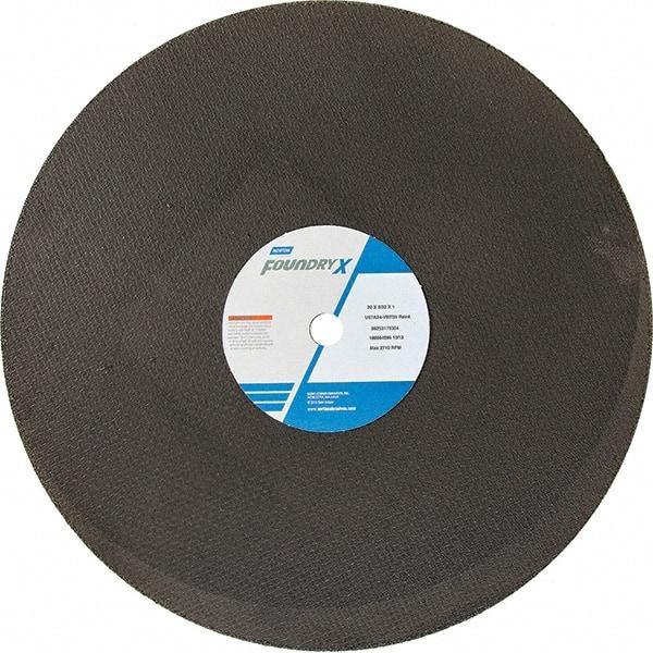 Norton - 20" Aluminum Oxide Cutoff Wheel - 5/32" Thick, 1" Arbor - Apex Tool & Supply
