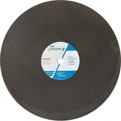 Norton - 20" Aluminum Oxide Cutoff Wheel - 5/32" Thick, 1" Arbor - Apex Tool & Supply