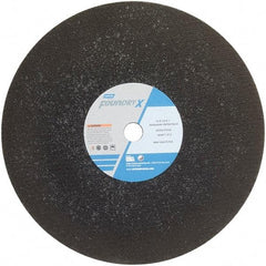 Norton - 16" Zirconia Alumina Cutoff Wheel - 5/32" Thick, 1" Arbor - Apex Tool & Supply