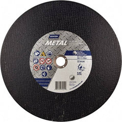 Norton - 14" Aluminum Oxide Cutoff Wheel - 7/64" Thick, 1" Arbor - Apex Tool & Supply