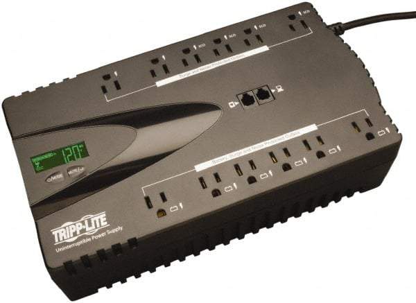 Tripp-Lite - 15 Amp, 850 VA, Tower Mount Standby Backup Uninterruptible Power Supply - Backup 2.8 min with Full Load & 9.4 min with Half Load, 120 VAC Input & Output, 425 Watt Output, 1 Phases, 12 Outlets - Apex Tool & Supply