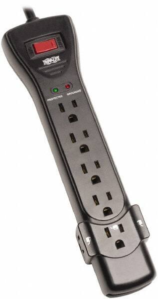 Tripp-Lite - 7 Outlets, 120 VAC15 Amps, 7' Cord, Power Outlet Strip - Floor, Keyhole Mount, 5-15 NEMA Configuration, 10.3" Strip - Apex Tool & Supply