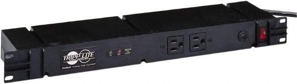 Tripp-Lite - 12 Outlets, 120 VAC15 Amps, 10' Cord, Power Outlet Strip - Floor, Keyhole Mount, 5-15 NEMA Configuration, 4" Strip - Apex Tool & Supply