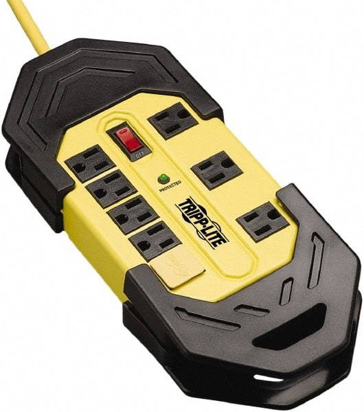 Tripp-Lite - 8 Outlets, 120 VAC15 Amps, 25' Cord, Power Outlet Strip - Floor, Keyhole Mount, 5-15 NEMA Configuration, 1.57" Strip - Apex Tool & Supply