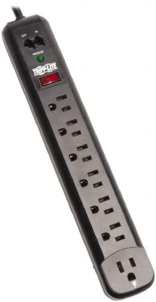 Tripp-Lite - 7 Outlets, 120 VAC15 Amps, 6' Cord, Power Outlet Strip - Floor, Keyhole Mount, 5-15 NEMA Configuration, 12.51" Strip - Apex Tool & Supply