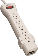 Tripp-Lite - 7 Outlets, 120 VAC15 Amps, 6' Cord, Power Outlet Strip - Floor, Keyhole Mount, 5-15 NEMA Configuration, 10.3" Strip - Apex Tool & Supply