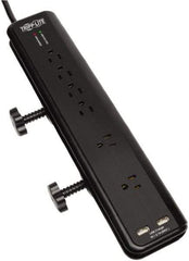 Tripp-Lite - 6 Outlets, 120 VAC15 Amps, 6' Cord, Power Outlet Strip - Floor, Keyhole Mount, 5-15 NEMA Configuration, 2-1/2" Strip - Apex Tool & Supply