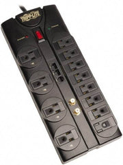 Tripp-Lite - 12 Outlets, 120 VAC15 Amps, 8' Cord, Power Outlet Strip - Floor, Keyhole Mount, 5-15 NEMA Configuration, 12.04" Strip - Apex Tool & Supply
