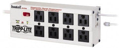 Tripp-Lite - 8 Outlets, 120 VAC15 Amps, 10' Cord, Power Outlet Strip - Floor, Keyhole Mount, 5-15 NEMA Configuration, 3-1/2" Strip - Apex Tool & Supply