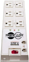 Tripp-Lite - 6 Outlets, 120 VAC15 Amps, 6' Cord, Power Outlet Strip - Floor, Keyhole Mount, 5-15 NEMA Configuration, 9-1/2" Strip - Apex Tool & Supply