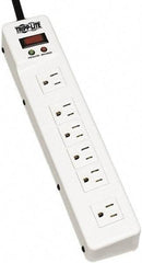 Tripp-Lite - 6 Outlets, 120 VAC15 Amps, 6' Cord, Power Outlet Strip - Floor, Keyhole Mount, 5-15 NEMA Configuration, 2-1/4" Strip - Apex Tool & Supply