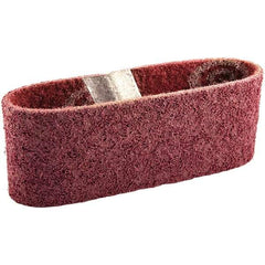 Norton - 3" Wide x 18" OAL, Aluminum Oxide Abrasive Belt - Aluminum Oxide, Fine, Nonwoven, Cloth Backing - Apex Tool & Supply