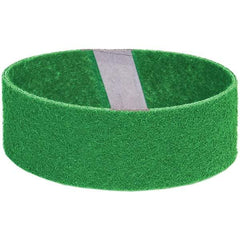 Norton - 3" Wide x 21" OAL, Aluminum Oxide Abrasive Belt - Aluminum Oxide, Medium, Nonwoven, Y Weighted Cloth Backing - Apex Tool & Supply