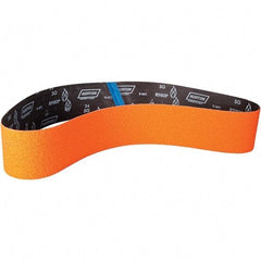 Norton - 4" Wide x 60" OAL, 40 Grit, Ceramic Abrasive Belt - Ceramic, Coated, Y Weighted Cloth Backing - Apex Tool & Supply