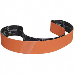 Norton - 3" Wide x 90" OAL, 36 Grit, Ceramic Abrasive Belt - Ceramic, Coated, Y Weighted Cloth Backing - Apex Tool & Supply