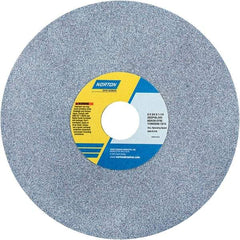 Norton - 8" Diam x 1-1/4" Hole x 3/4" Thick, J Hardness, 46 Grit Surface Grinding Wheel - Ceramic, Type 1, Coarse Grade, 3,600 Max RPM - Apex Tool & Supply