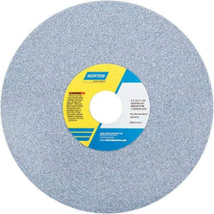 Norton - 8" Diam x 1-1/4" Hole x 1/2" Thick, J Hardness, 46 Grit Surface Grinding Wheel - Ceramic, Type 1, Coarse Grade, 3,600 Max RPM - Apex Tool & Supply