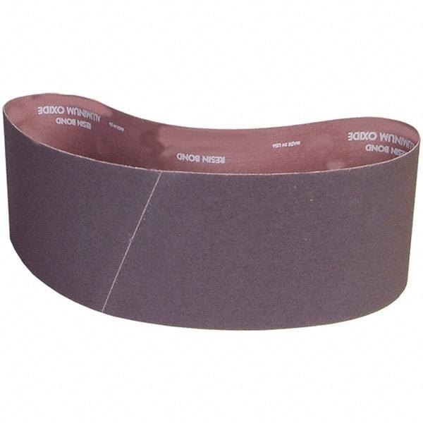 Norton - 6" Wide x 48" OAL, 120 Grit, Aluminum Oxide Abrasive Belt - Aluminum Oxide, Coated, X Weighted Cloth Backing - Apex Tool & Supply