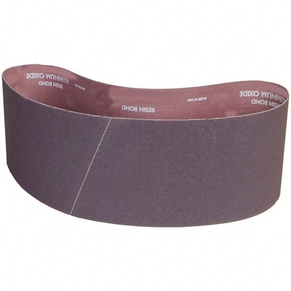 Norton - 6" Wide x 48" OAL, 100 Grit, Aluminum Oxide Abrasive Belt - Aluminum Oxide, Coated, X Weighted Cloth Backing - Apex Tool & Supply