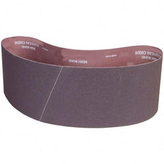 Norton - 6" Wide x 48" OAL, 100 Grit, Aluminum Oxide Abrasive Belt - Aluminum Oxide, Coated, X Weighted Cloth Backing - Apex Tool & Supply