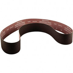 Norton - 4" Wide x 36" OAL, 100 Grit, Aluminum Oxide Abrasive Belt - Aluminum Oxide, Coated, X Weighted Cloth Backing - Apex Tool & Supply