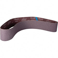 Norton - 4" Wide x 60" OAL, 80 Grit, Aluminum Oxide Abrasive Belt - Aluminum Oxide, Coated, X Weighted Cloth Backing - Apex Tool & Supply