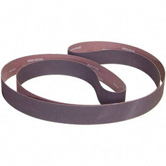 Norton - 4" Wide x 90" OAL, 80 Grit, Aluminum Oxide Abrasive Belt - Aluminum Oxide, Coated, X Weighted Cloth Backing - Apex Tool & Supply