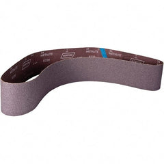 Norton - 4" Wide x 60" OAL, 60 Grit, Aluminum Oxide Abrasive Belt - Aluminum Oxide, Coated, X Weighted Cloth Backing - Apex Tool & Supply