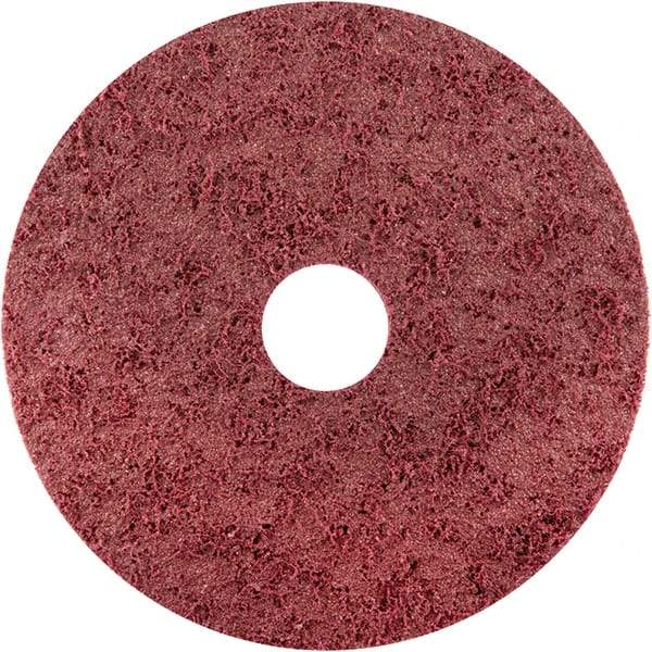 Norton - 4-1/2" Diam, Aluminum Oxide Hook & Loop Disc - Medium Grade, Nonwoven, - Apex Tool & Supply