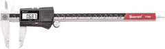 Starrett - 0 to 6" Range 0.0005" Resolution, Electronic Caliper - Stainless Steel with 1-1/2" Stainless Steel Jaws, RS232 Output - Apex Tool & Supply