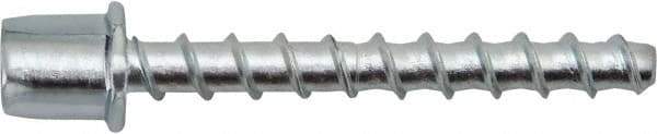 Powers Fasteners - 3/8" Zinc-Plated Steel Vertical (End Drilled) Mount Threaded Rod Anchor - 1/4" Diam x 1-5/8" Long, 3,265 Lb Ultimate Pullout, For Use with Concrete/Masonry - Apex Tool & Supply