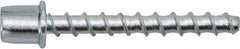Powers Fasteners - 1/4" Zinc-Plated Steel Vertical (End Drilled) Mount Threaded Rod Anchor - 1/4" Diam x 1-5/8" Long, 3,265 Lb Ultimate Pullout, For Use with Concrete/Masonry - Apex Tool & Supply