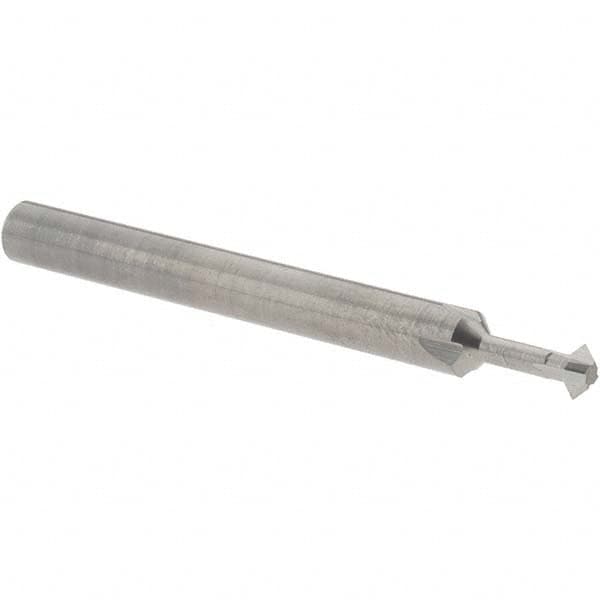 Accupro - 5/32° 5/32" Cut Diam, 0.078" Cut Width, 3/16" Shank, Solid Carbide Double-Angle Cutter - Apex Tool & Supply