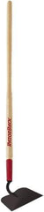 Razor-Back - 4-1/4" High x 6" Wide Square Steel Hoe - 54" Long Wood Straight Handle, No Step - Apex Tool & Supply