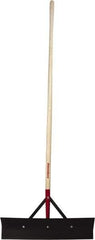 Razor-Back - Stiff Steel Straight Scraper - 24" Blade Width x 6" Blade Length, 60" Long Straight Hardwood Handle - Apex Tool & Supply