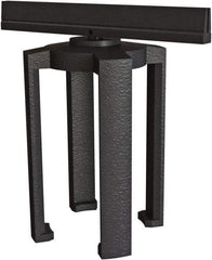 Banner Stakes - 7" High x 6" Long x 3-1/2" Wide Barrier Mounting Bracket - Matte Finish, Black, Use with Plus Banner Head - Apex Tool & Supply