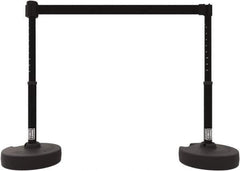 Banner Stakes - 42" High Plastic Pedestrian Barrier - 15' Long Rope - Apex Tool & Supply