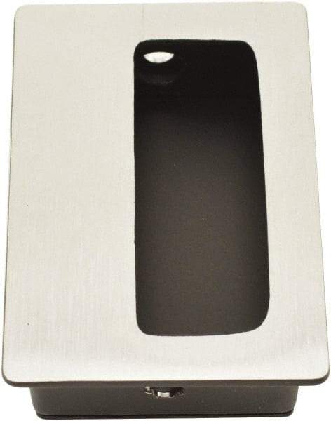 Hager - 1-15/16" Overall Width x 3" Overall Height, 5/8" Recess Depth, Recessed Pull - 2-3/8" Recess Height x 0.843" Recess Width - Apex Tool & Supply