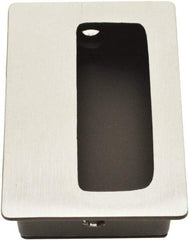 Hager - 1-15/16" Overall Width x 3" Overall Height, 5/8" Recess Depth, Recessed Pull - 2-3/8" Recess Height x 0.843" Recess Width - Apex Tool & Supply